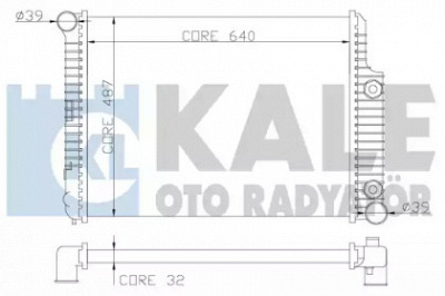 KALE OTO RADYATOR 352000 -  Радиатор, охлаждение двигателя